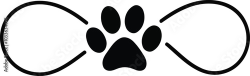 Cute Pet Care Logo Template – Unique Design for Dog Walkers, Pet Sitters & Animal Lovers