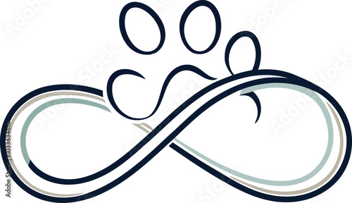 Minimalist Animal Care Logo – Clean & Elegant Branding for Pet Grooming & Adoption Centers