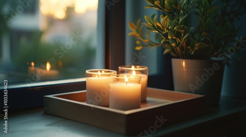 Candles in Windowsill