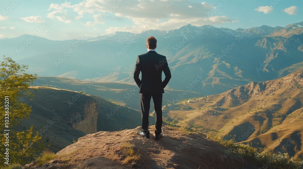 Obraz premium Majestic Mountain View - Epic Hike Landscape