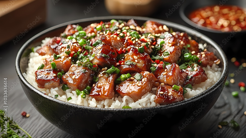 Pork leg rice,Steamed rice with braised pork leg, ready to eat Pork leg rice,Steamed rice with braised pork leg, ready to eat