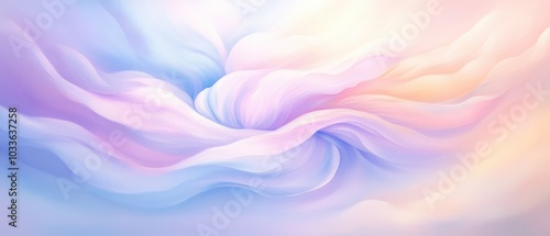 A painting of a cloud with a flower in the middle