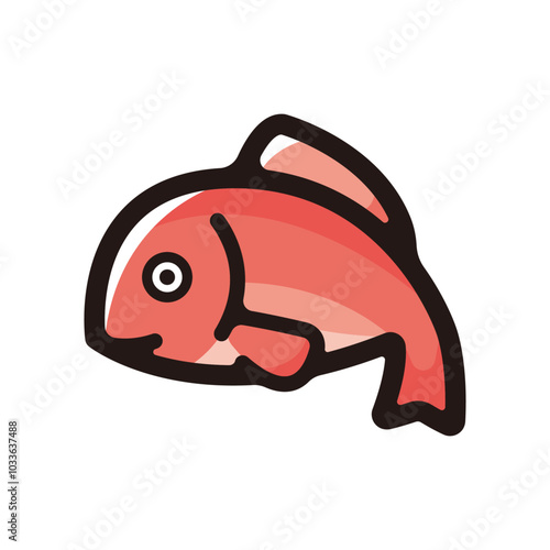 Sea bream outline icon for graphic design, apps and websites