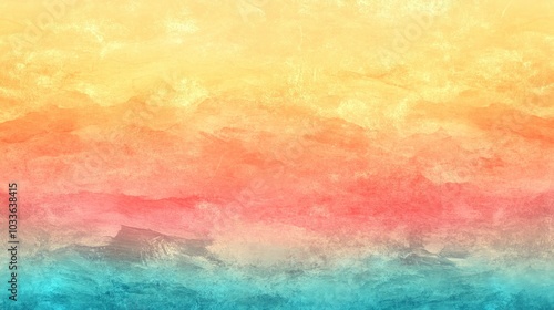 Abstract Watercolor Sunset Gradient