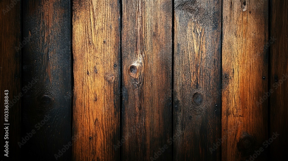 Obraz premium Weathered Wood Planks: A Rustic Wall with Aged Timber Texture That Tells a Timeless Story of Nature’s Raw Beauty