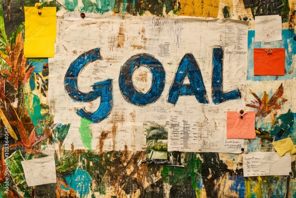 Fototapeta premium Goal on Wall