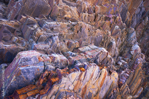 Rugged Cantabrian rock formations in Northern Spain