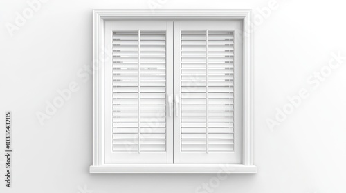 White Window with Shutters