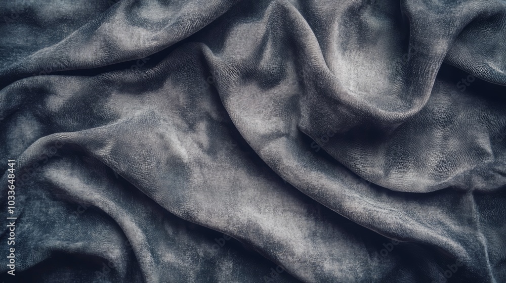 Textured gray cloth closeup, a study in neutral tones and subtle details closeup Textured gray cloth closeup, a study in neutral tones and subtle details closeup