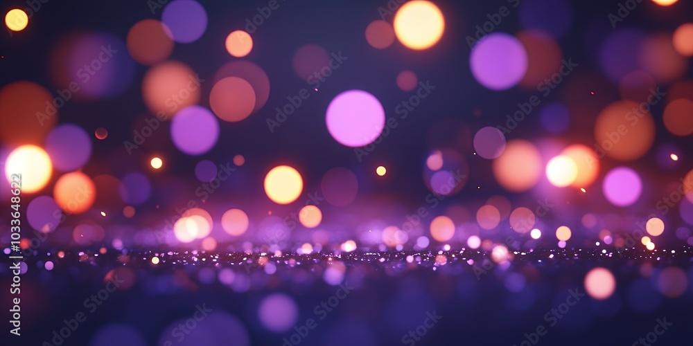 Abstract purple & gold bokeh lights Abstract purple & gold bokeh lights
