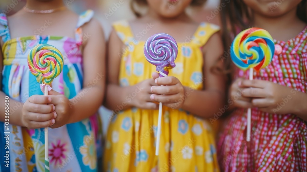 child eating lollipop in hands. selective focus, Generative AI, child eating lollipop in hands. selective focus, Generative AI,
