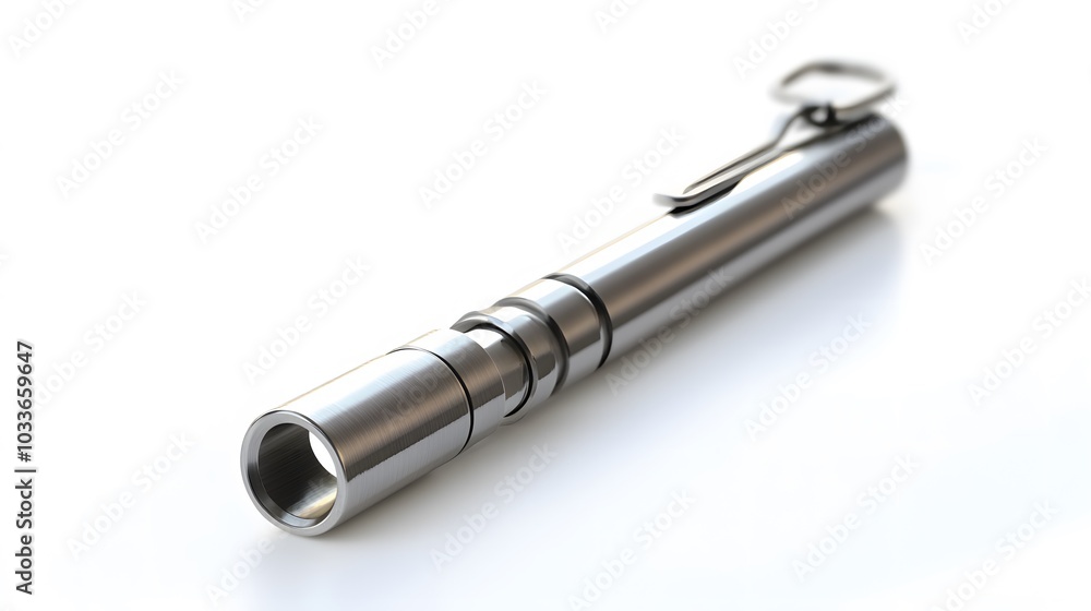 Metal whistle isolated on white. Metal whistle isolated on white.
