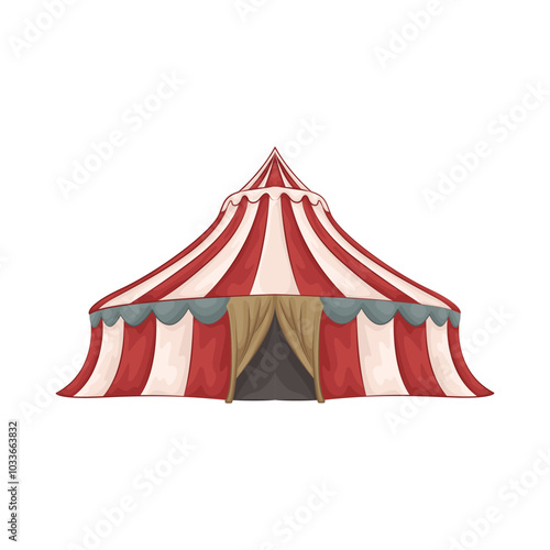 Illustration of circus tent 