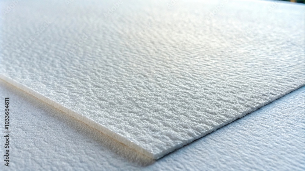 Obraz premium Close up of white fiber sheet for roof patch coating, abstract background