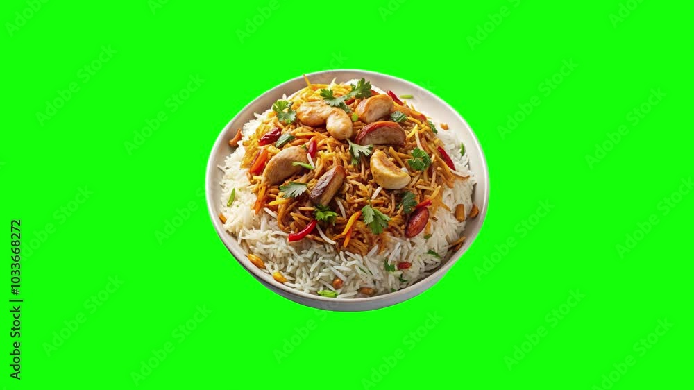 Animation Rice Greenscreen food green screen animation motion graphic with chroma key clip ...