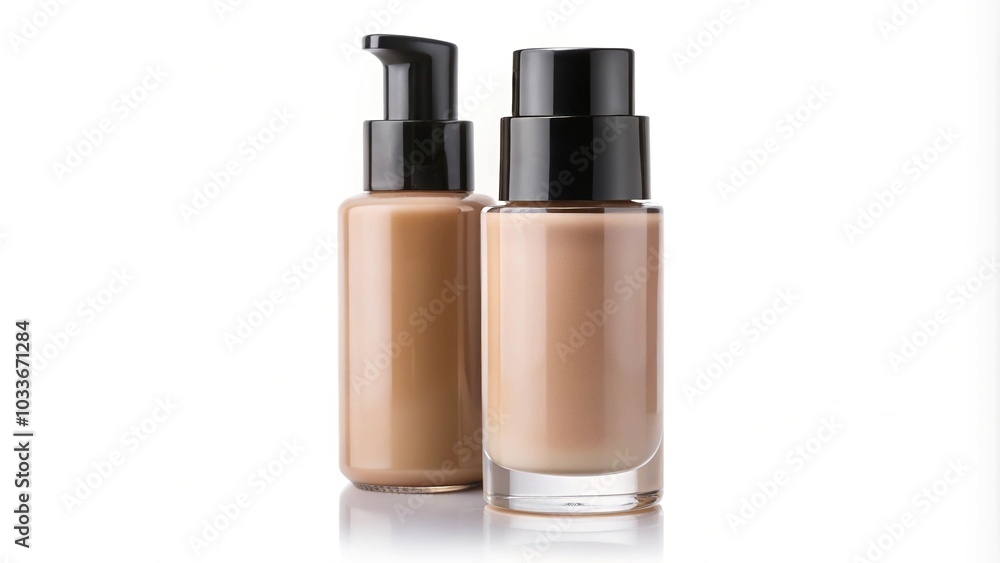 Depth of Field liquid foundation isolated on white with clipping path Depth of Field liquid foundation isolated on white with clipping path