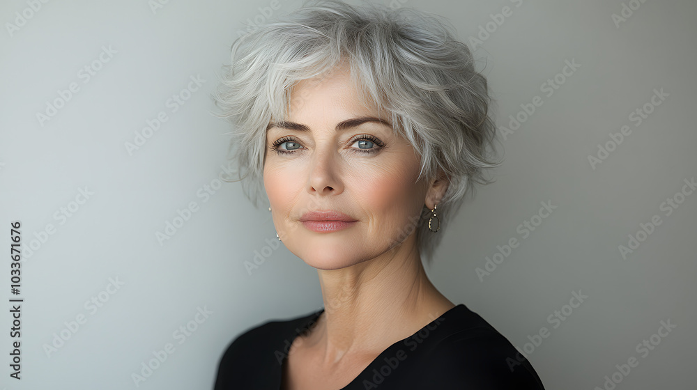 Photo-Realistic Portrait of an Elegant Middle-Aged Woman, Capturing Her Grace and Style with a Sophisticated Expression.
Photo-Realistic Portrait of an Elegant Middle-Aged Woman, Capturing Her Grace and Style with a Sophisticated Expression.