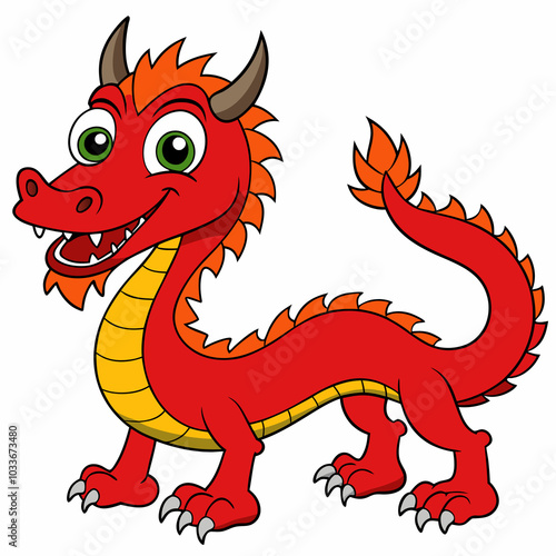 red dragon illustration cartoon photo