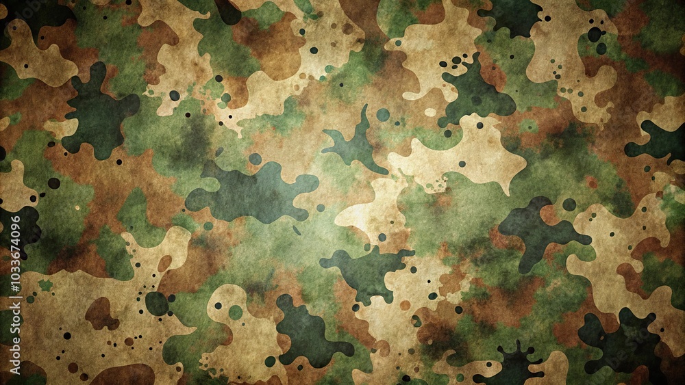 Extreme Close-Up military camouflage background with spot and stain Extreme Close-Up military camouflage background with spot and stain