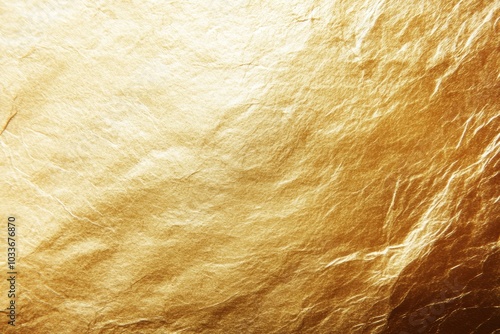 Metallic golden and bronze paper texture with gradient effect, resembling metal foil or wall paint, Golden background. Gold texture. Beautiful luxury gold background. Shiny golden texture