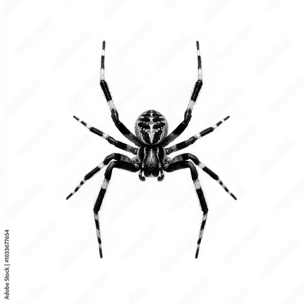Drawing, sketch for a tattoo. Spider on a white background. Drawing, sketch for a tattoo. Spider on a white background.