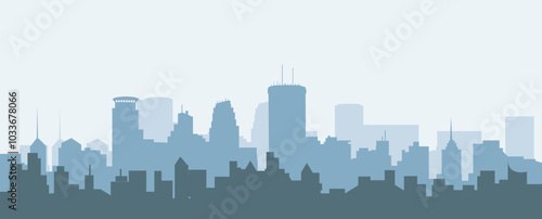 minneapolis morning skyline