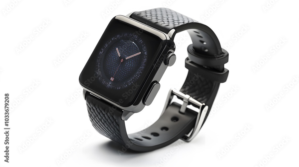 Fototapeta premium Wireless Smart Watch isolated on white. 