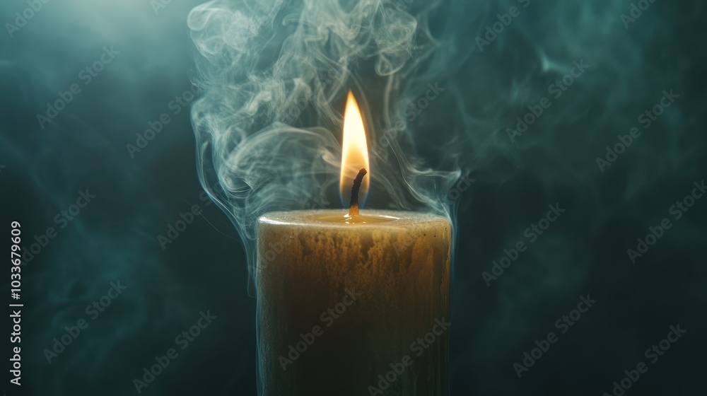 Fototapeta premium Candlelight and Smoke