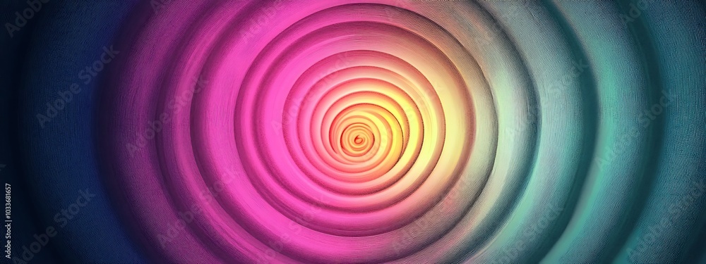 Obraz premium Abstract swirl of colorful circles.