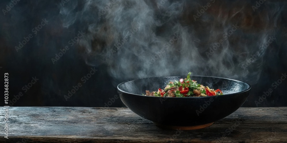 Captivating Steaming Bowl of Fresh Ingredients: A Culinary Feast of Flavor and Texture Captivating Steaming Bowl of Fresh Ingredients: A Culinary Feast of Flavor and Texture