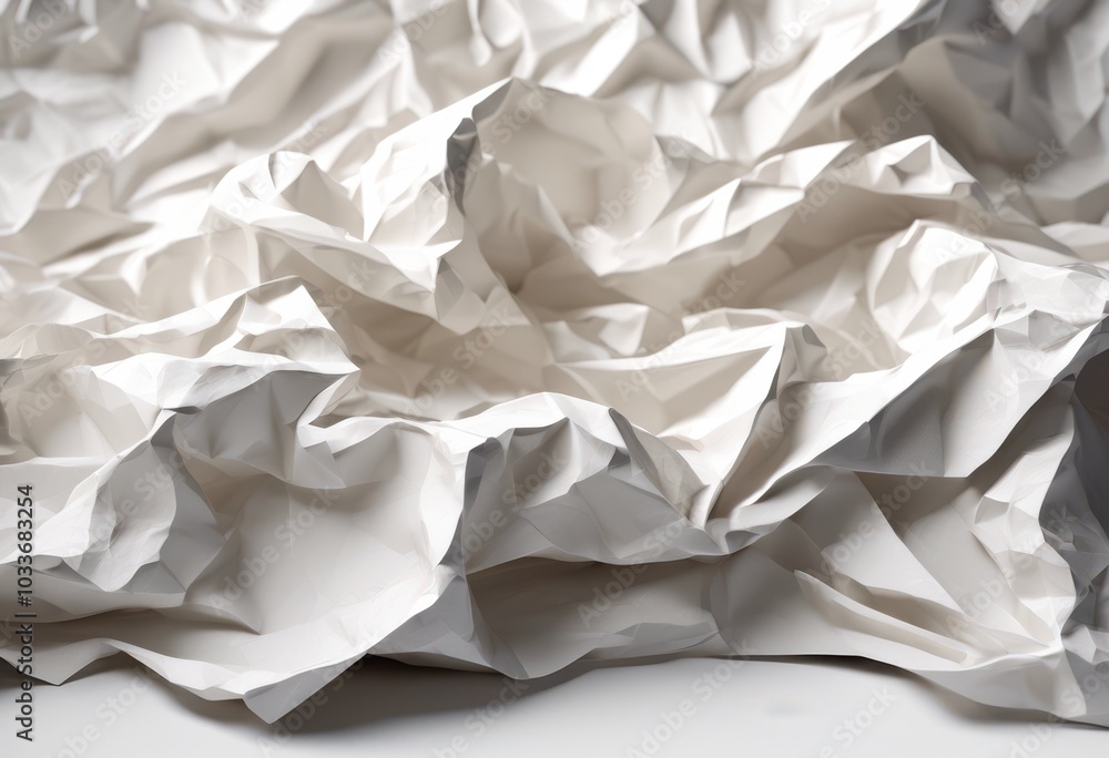 detailed macro shot crumpled paper texture patterns showcasing intricate creases unique visual features, folds, closeup, surface, vintage, white, gray, art detailed macro shot crumpled paper texture patterns showcasing intricate creases unique visual features, folds, closeup, surface, vintage, white, gray, art