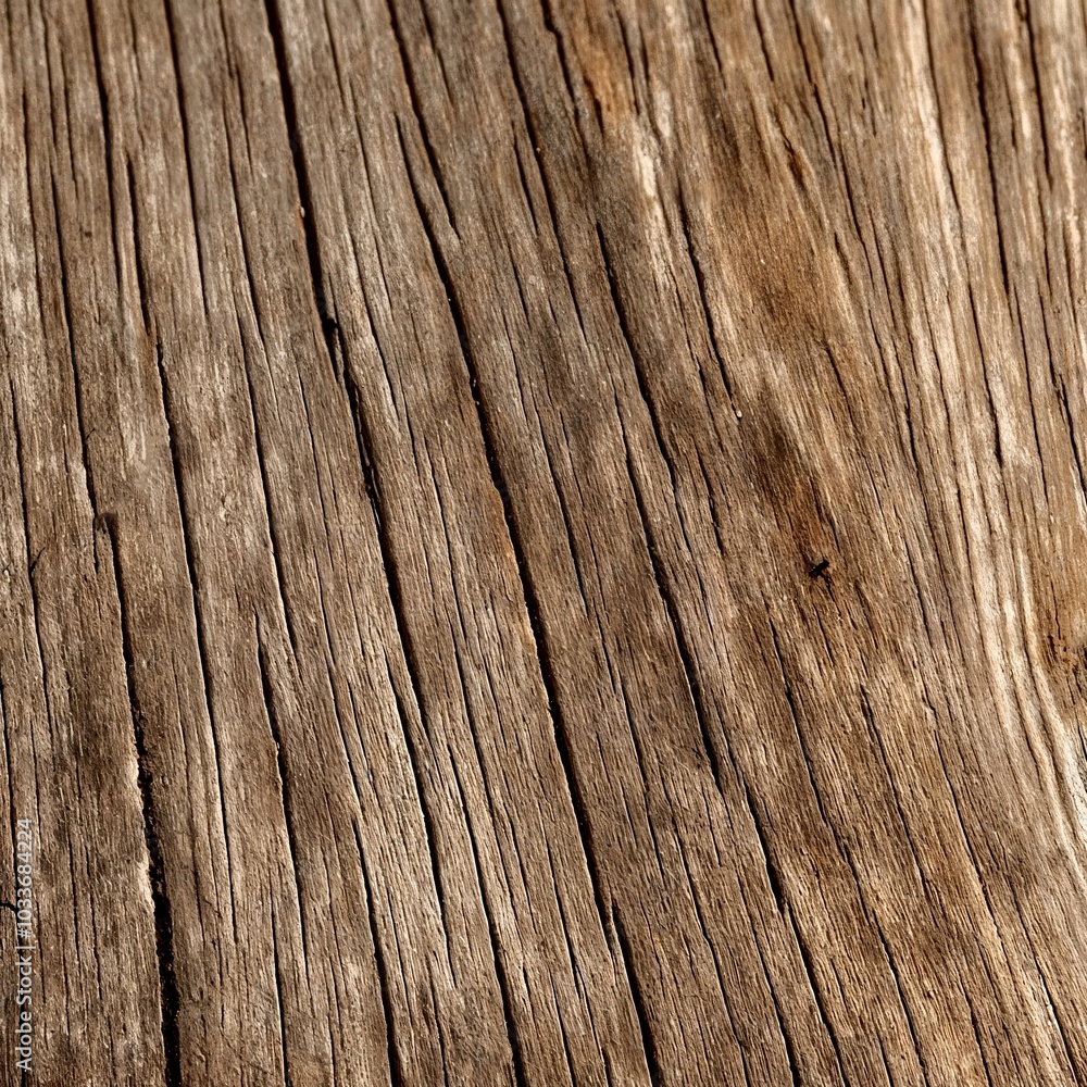 Obraz premium Close-up of weathered wooden surface with textured grain patterns