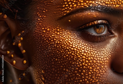 captivating close vivid skin texture under natural light highlighting radiant details unique patterns, beauty, glow, smooth, vibrant, complexion, luminous