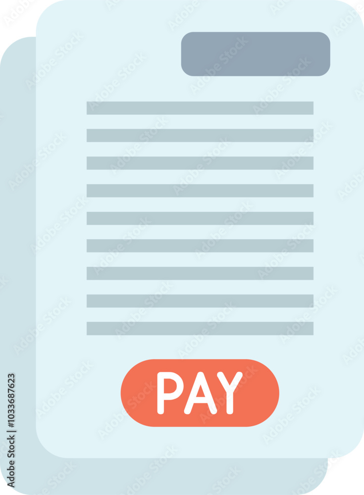 Digital invoice icon representing online payment for e commerce transaction Digital invoice icon representing online payment for e commerce transaction