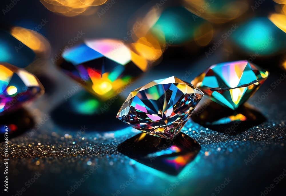 radiant close textured diamonds glimmering under soft lighting showcasing intricate facets reflections, sparkle, crystal, brilliance, shine, illumination radiant close textured diamonds glimmering under soft lighting showcasing intricate facets reflections, sparkle, crystal, brilliance, shine, illumination