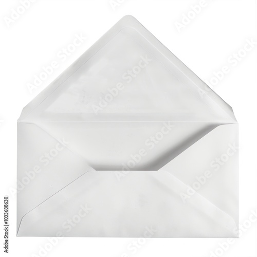 White opened envelope letterbox mailbox.