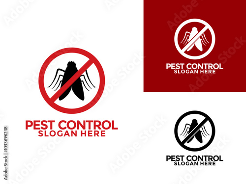 pest control logo design vector, insecticide logo icon, Disinfection service and pest control logo design template