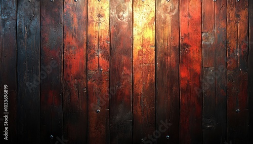 Wallpaper Mural A wooden wall with a flat surface, featuring a warm color scheme and a top-down perspective.  Torontodigital.ca