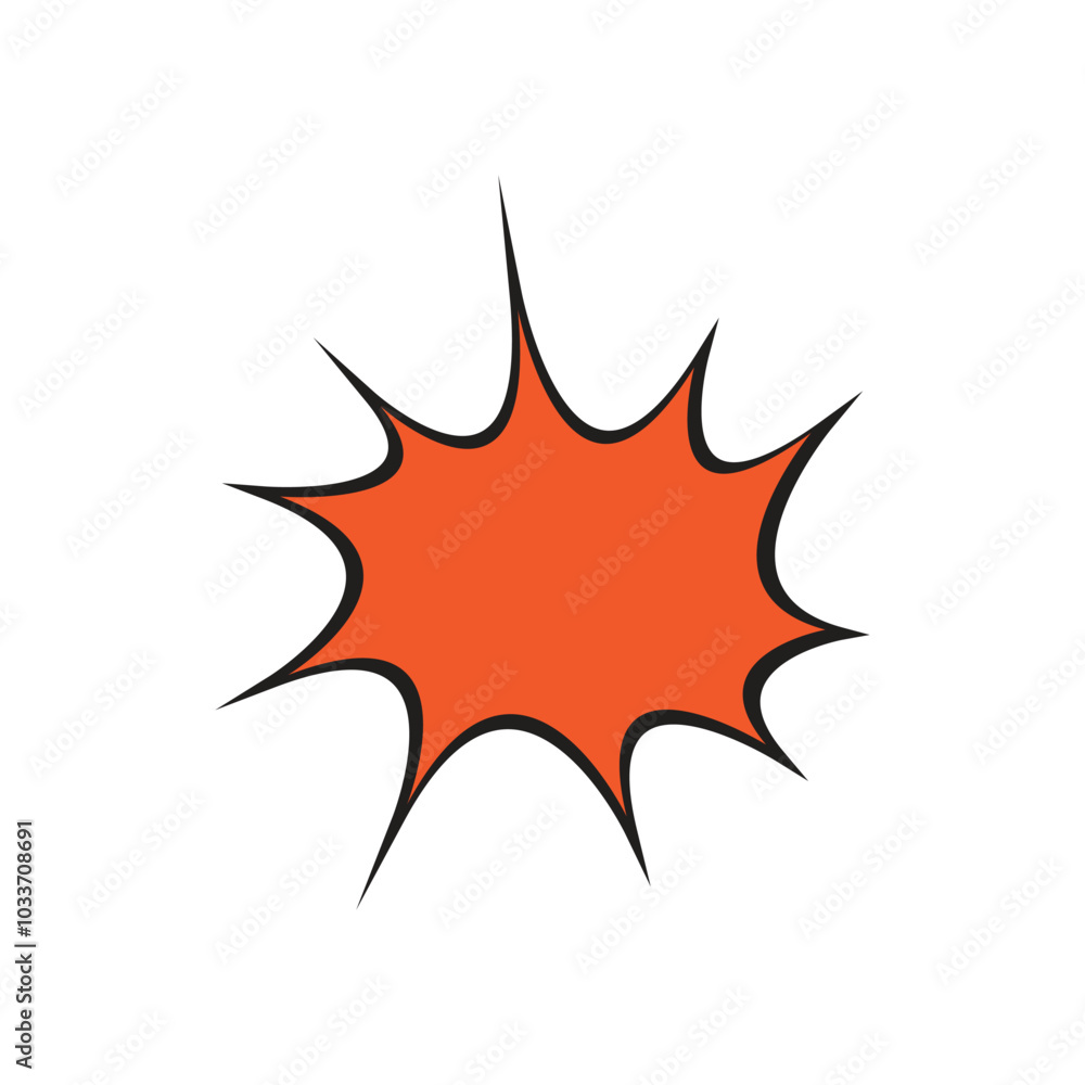 Comic explosion speech bubble vector shapes Comic explosion speech bubble vector shapes