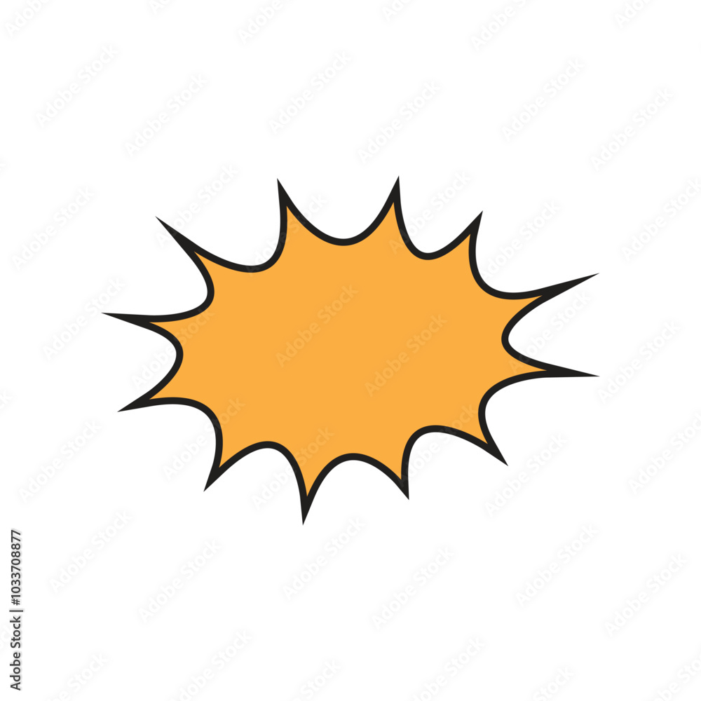Comic explosion speech bubble vector shapes Comic explosion speech bubble vector shapes