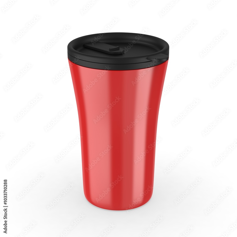 Travel mug blank mockup template. 3d illustration Travel mug blank mockup template. 3d illustration