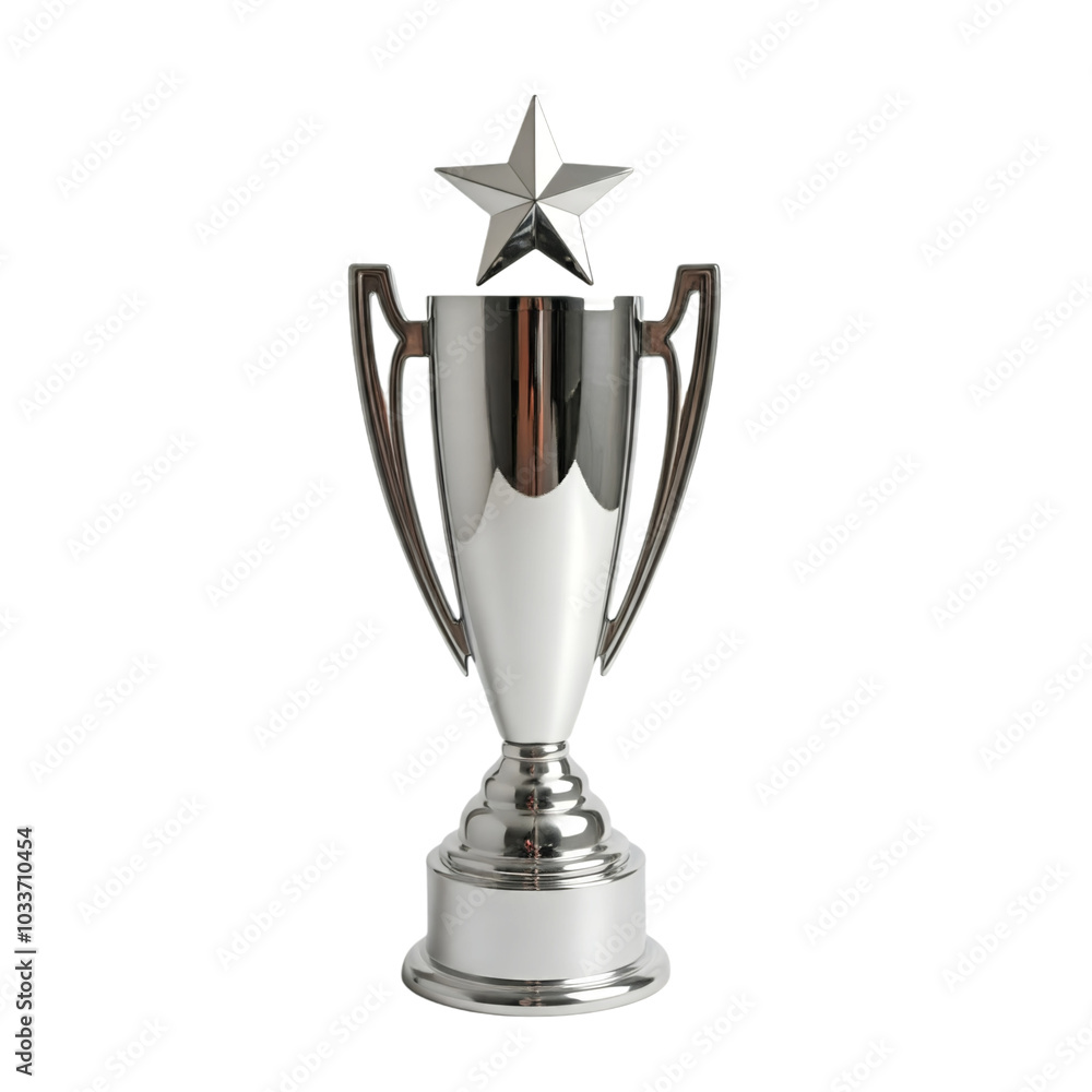 silver cup trophy on white background, Silver Cup of the winner silver cup trophy on white background, Silver Cup of the winner