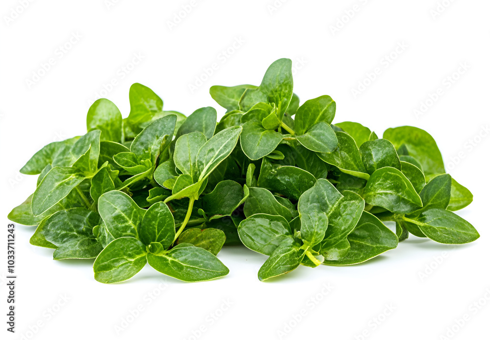 Fototapeta premium Vibrant Fresh Basil Leaves Showcasing Culinary Delight