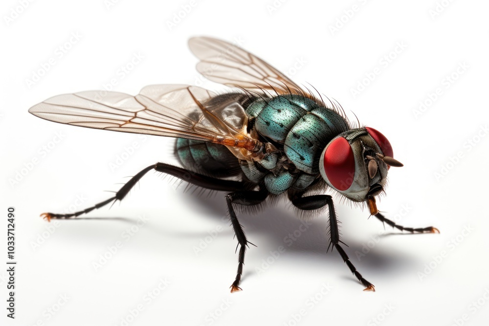 Fly animal insect white background. Fly animal insect white background.