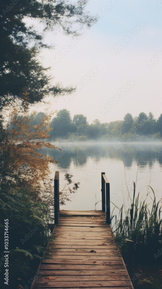 Lake landscape boardwalk outdoors. Lake landscape boardwalk outdoors.