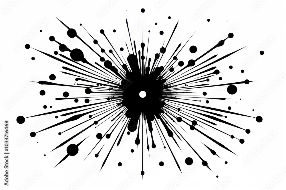 Obraz premium Black line art backgrounds.