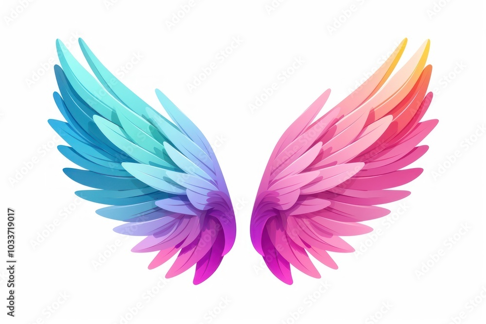 Graphics purple symbol wing. Graphics purple symbol wing.