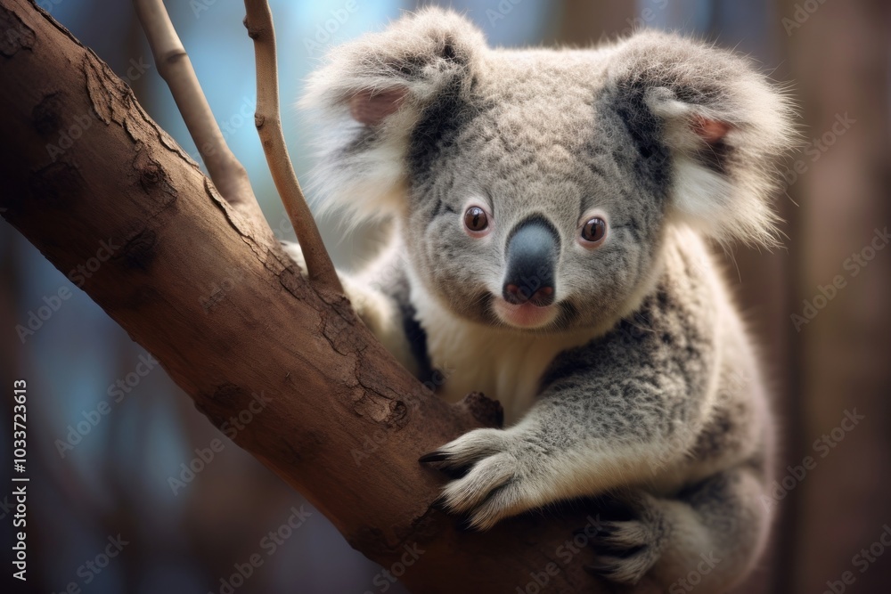 Naklejka premium Animal koala wildlife mammal.