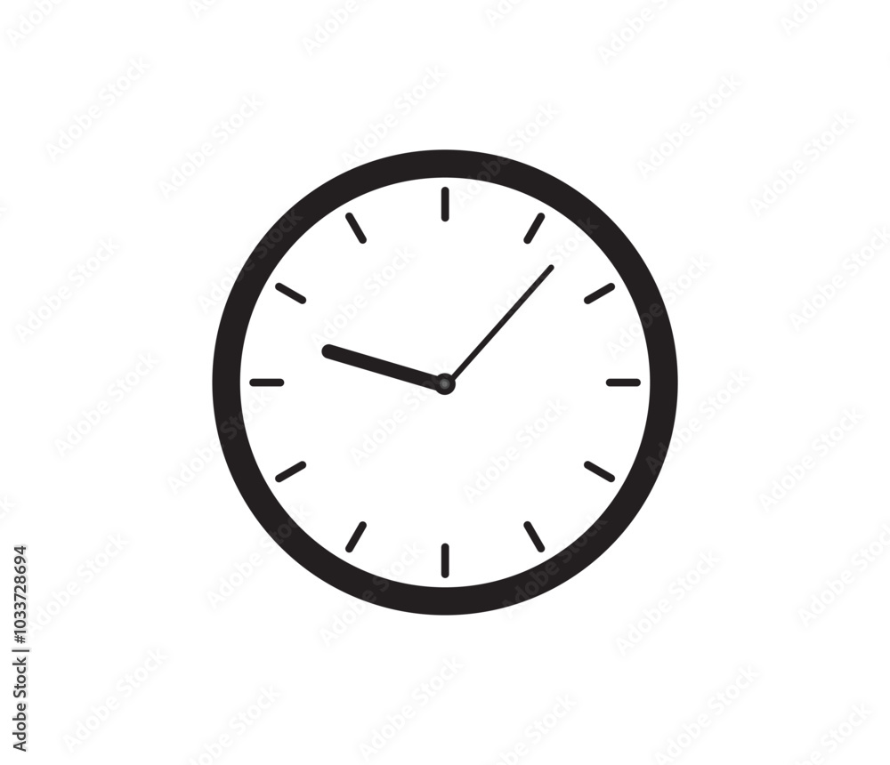 Clock icons. Analog clock icon. Time icon. Vector illustration Clock icons. Analog clock icon. Time icon. Vector illustration