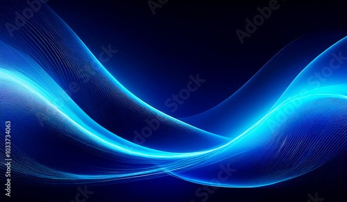 abstract wave blue background